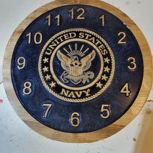 16 inch US Navy epoxy clock